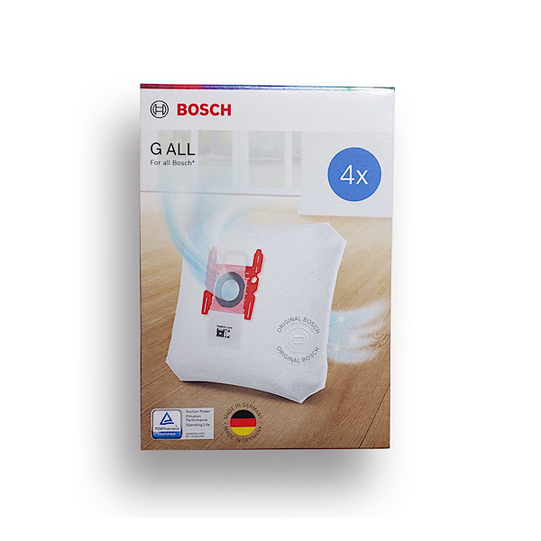 کیسه جاروبرقی بوش  مدل GALL کد 17003048 مناسب برای جاروبرقی های بوش و زیمنس بسته چهار عددی