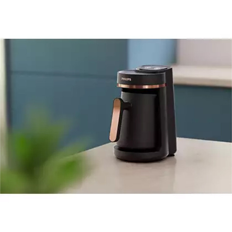 قهوهساز فیلیپس مدل HDA150/62، ظرفیت دمآوری یک فنجان، دارای صفحه گرم نگهدارنده قهوه و دکمه لمسی