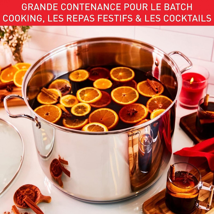 قابلمه استیل تفال مدل Intuition B8646404 سایز 28