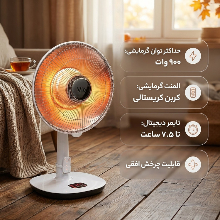 پنکه حرارتی ویو مدل V-652